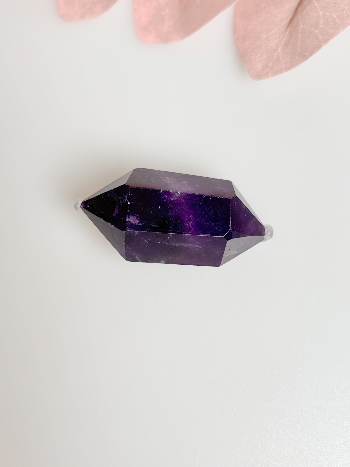 Amethyst Double Point Crystal - Healing Stone, Meditation, Energy Work, Natural Gemstone Point