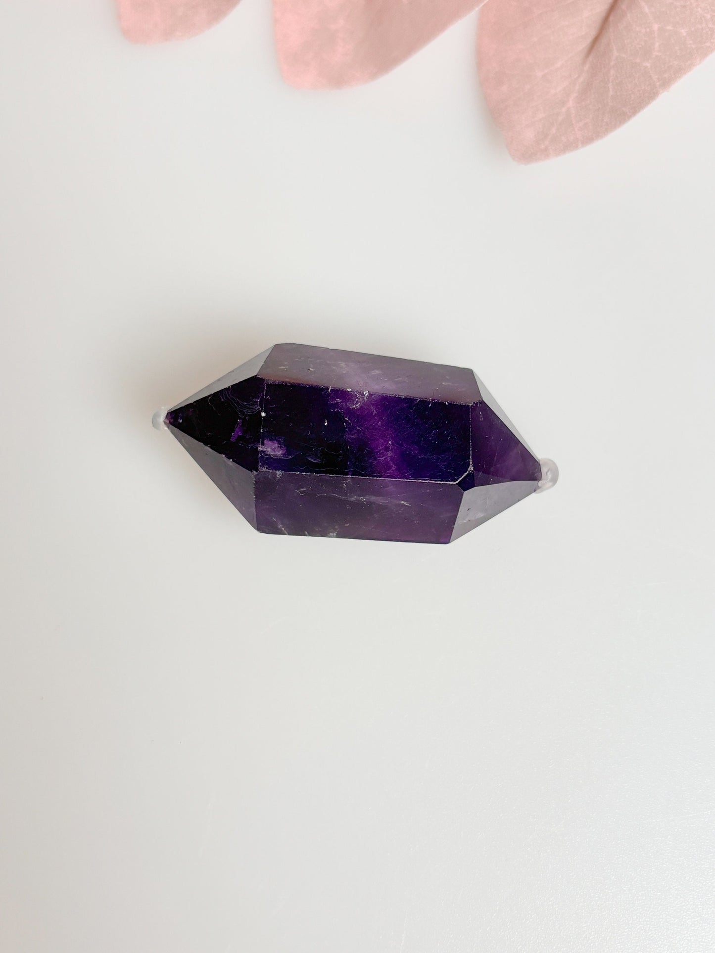 Amethyst Double Point Crystal - Healing Stone, Meditation, Energy Work, Natural Gemstone Point