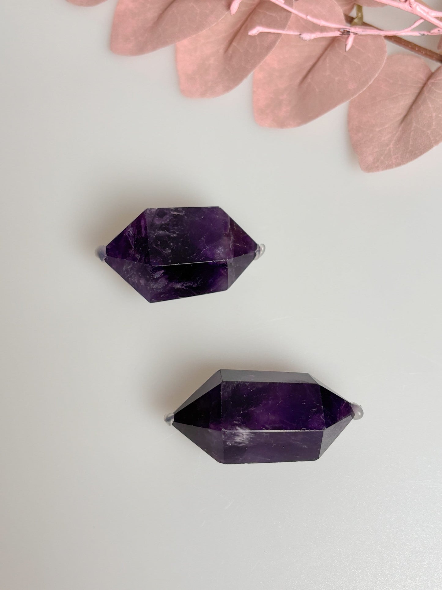 Amethyst Double Point Crystal - Healing Stone, Meditation, Energy Work, Natural Gemstone Point
