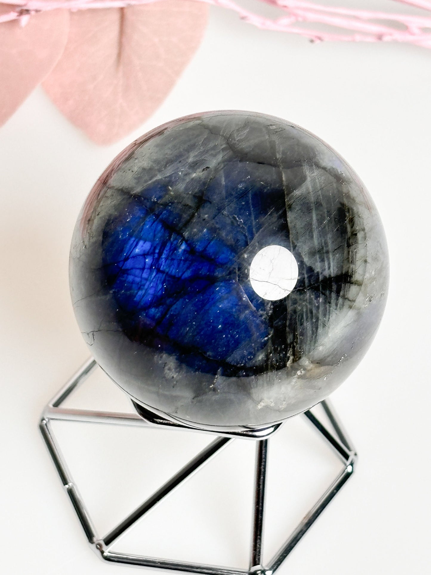 Labradorite balls with great flash 5-6cm large - Beautiful gemstone decoration and collector's items|blue flash| rainbows