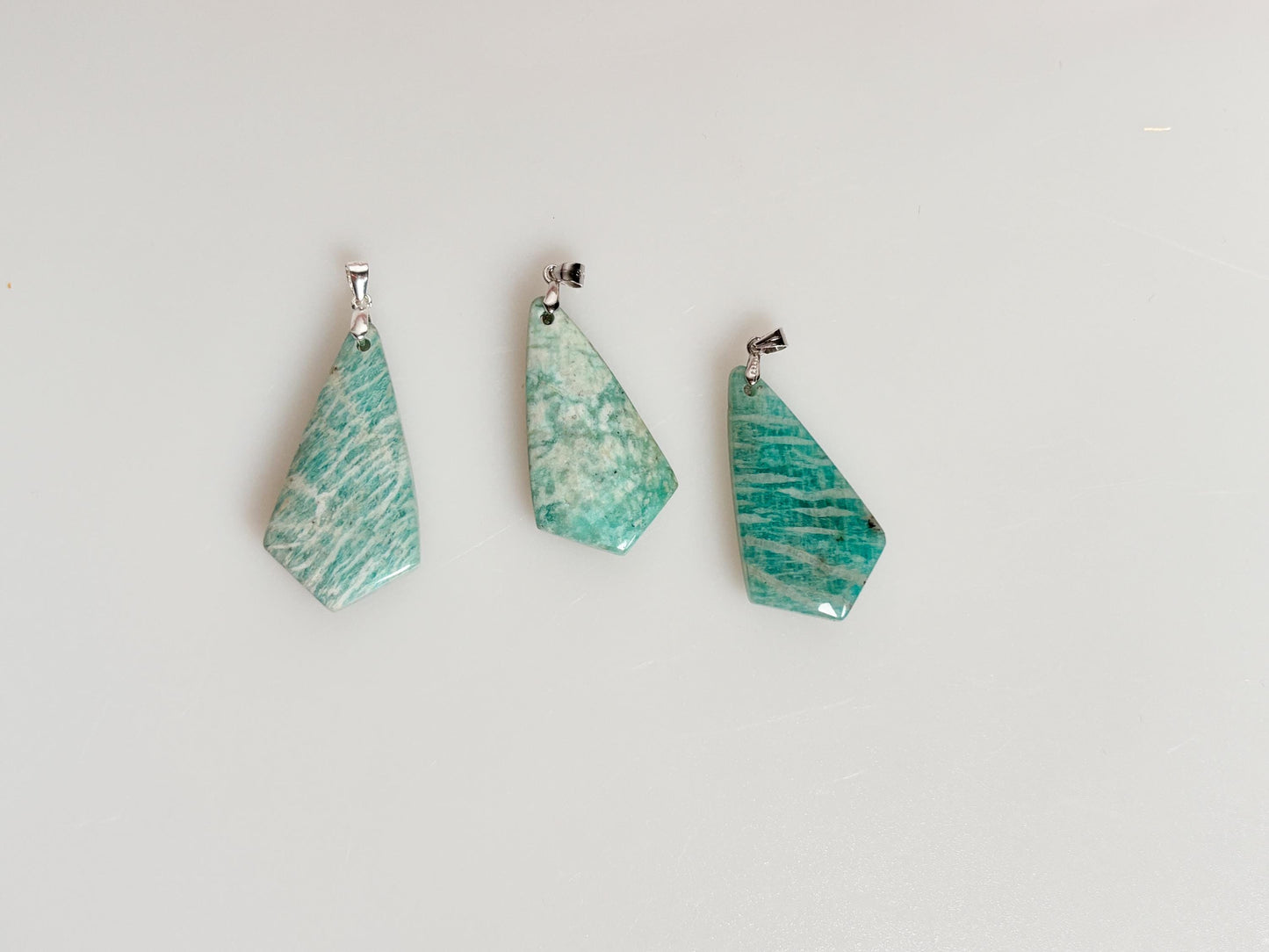 Elegant Amazonite pendant with 925 silver eyelet – Fine jewelry for the style-conscious, crystal pendant