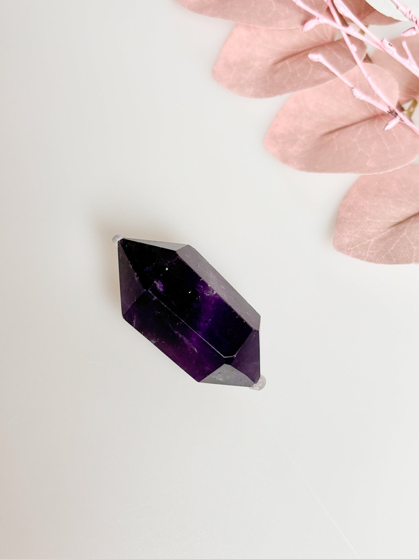Amethyst Double Point Crystal - Healing Stone, Meditation, Energy Work, Natural Gemstone Point