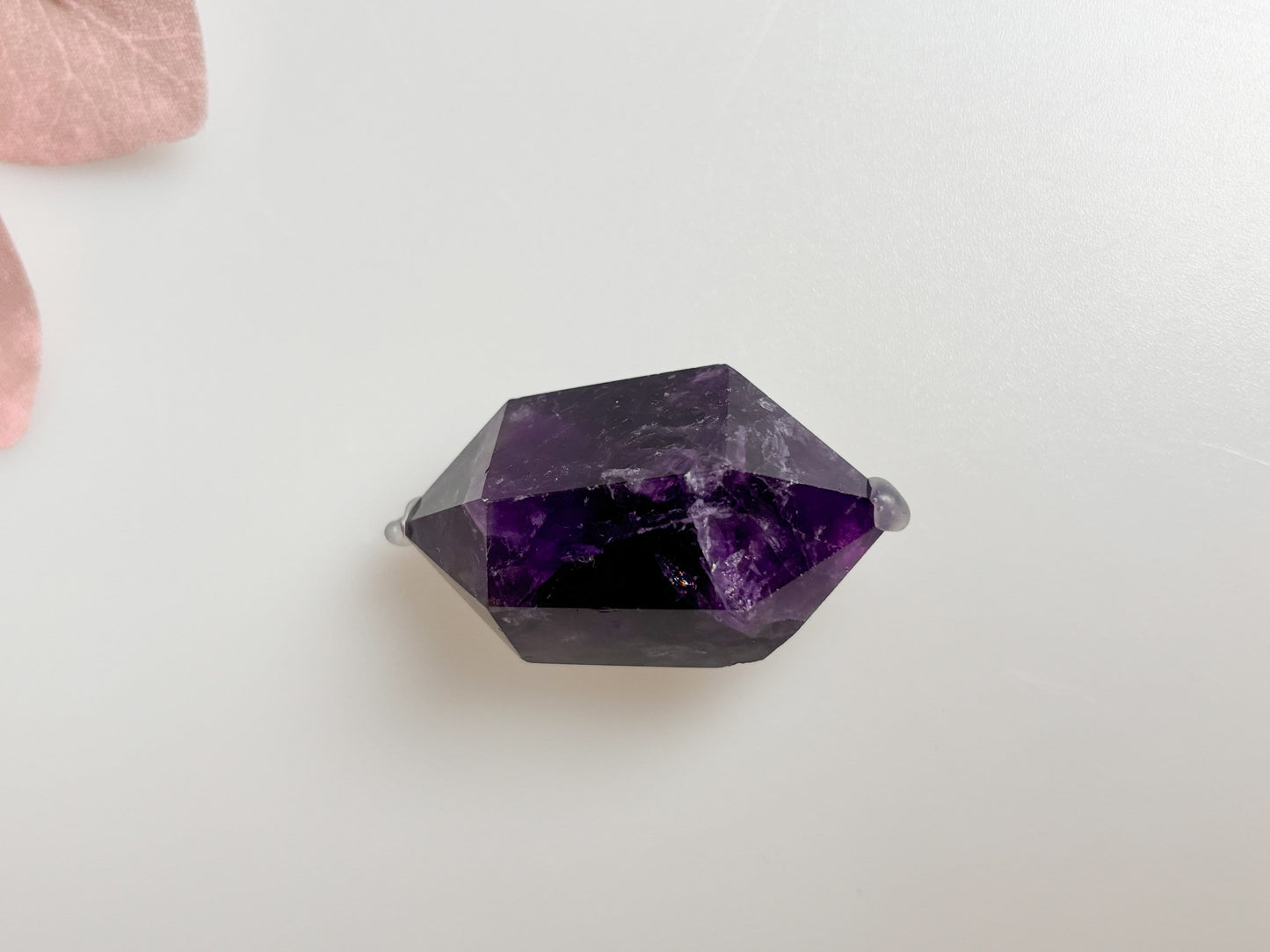 Amethyst Double Point Crystal - Healing Stone, Meditation, Energy Work, Natural Gemstone Point