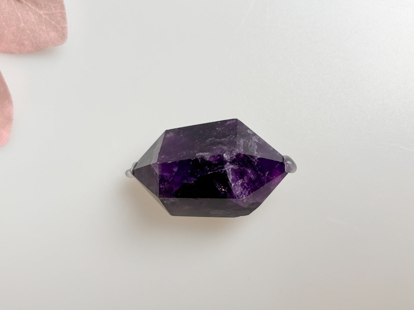 Amethyst Double Point Crystal - Healing Stone, Meditation, Energy Work, Natural Gemstone Point