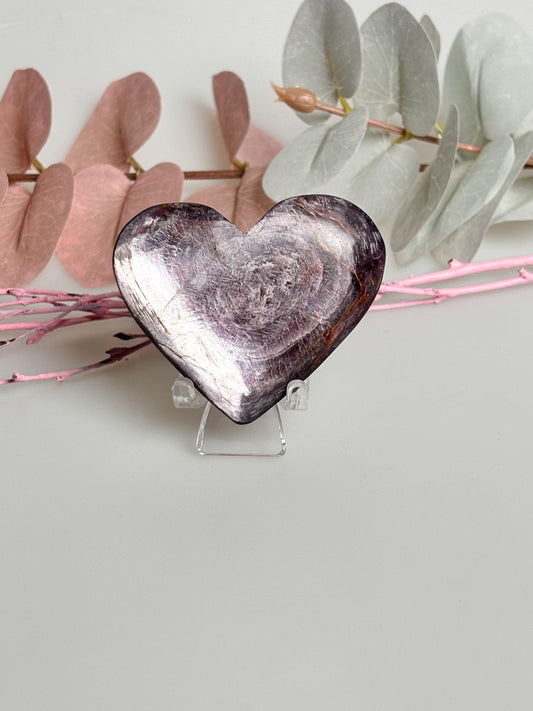 lila Mica Herz, funkelnder Glimmer für atemberaubende Deko. Perfekt als Geschenk & Hingucker