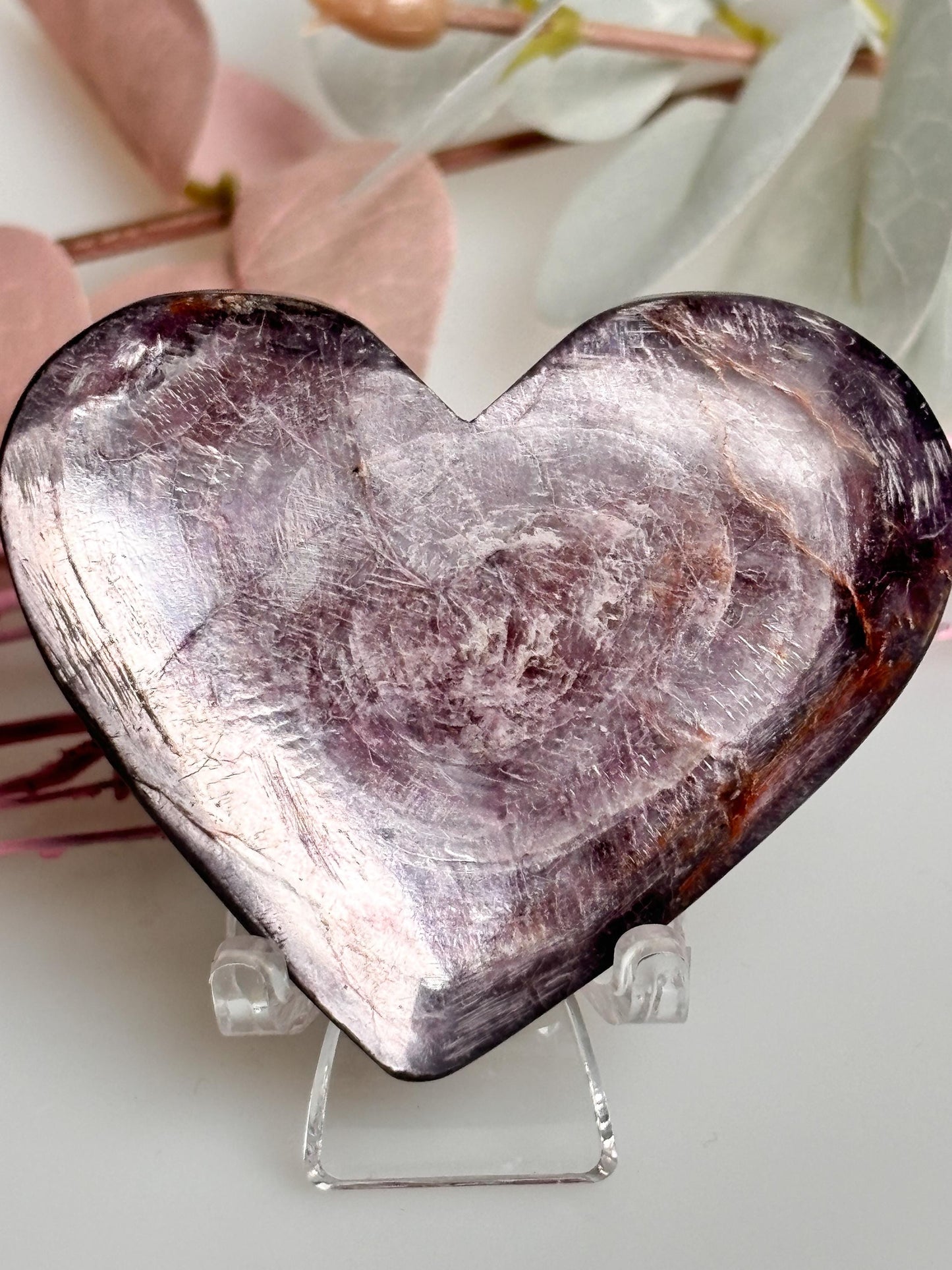 lila Mica Herz, funkelnder Glimmer für atemberaubende Deko. Perfekt als Geschenk & Hingucker
