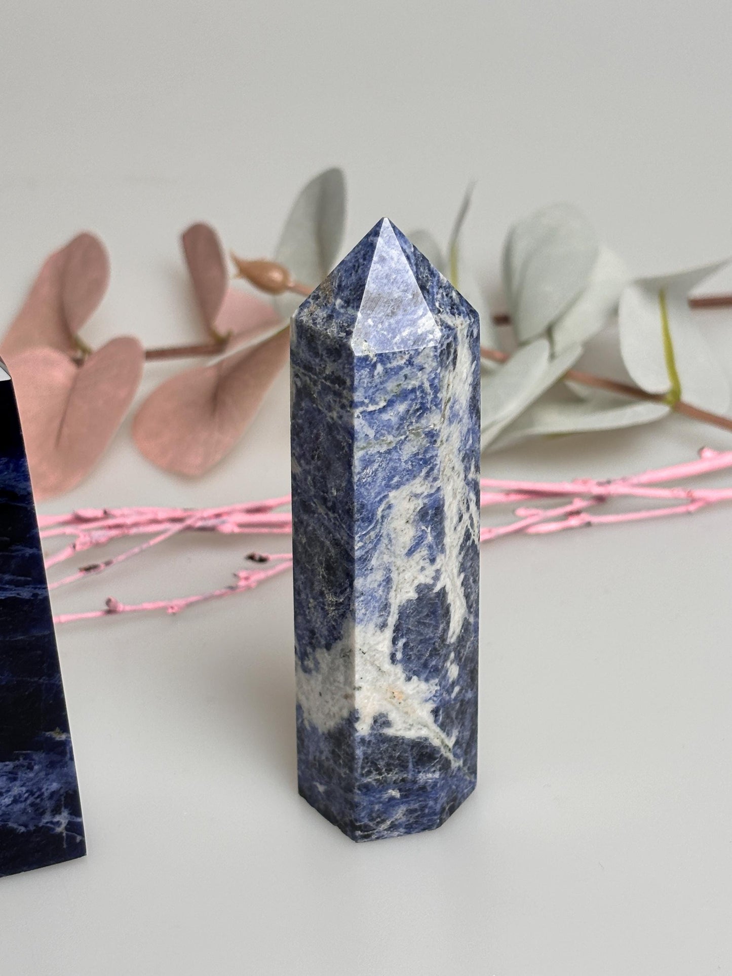 Various Sodalite Towers – Gemstone Towers for Meditation, Healing & Decoration – 100% Natural Sodalite Crystals