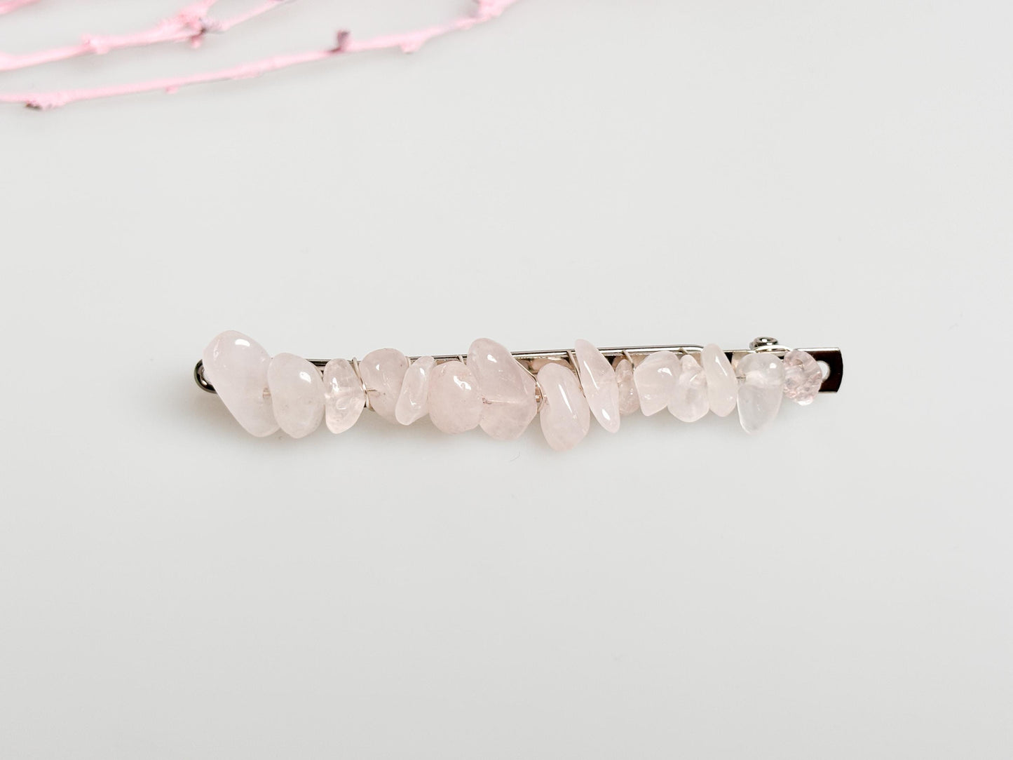 Delicate boho-style hair clips with various crystals - elegant accents for your look and spiritual energy for every day.