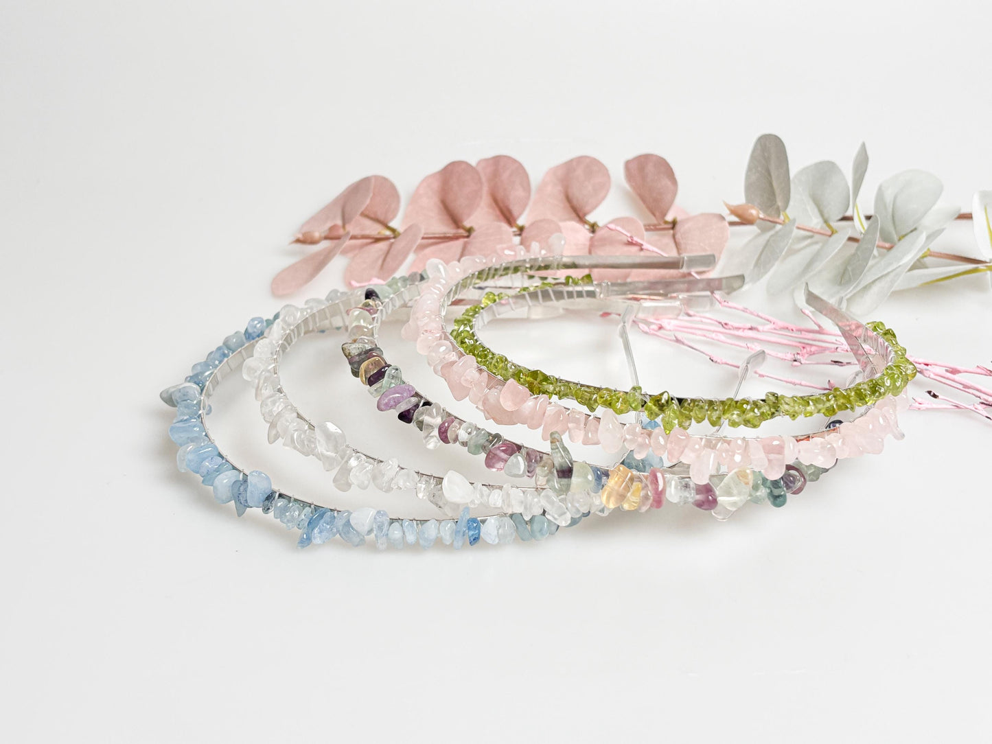 Boho style silver headband with sparkling crystals – elegant headpiece for special occasions and festivals