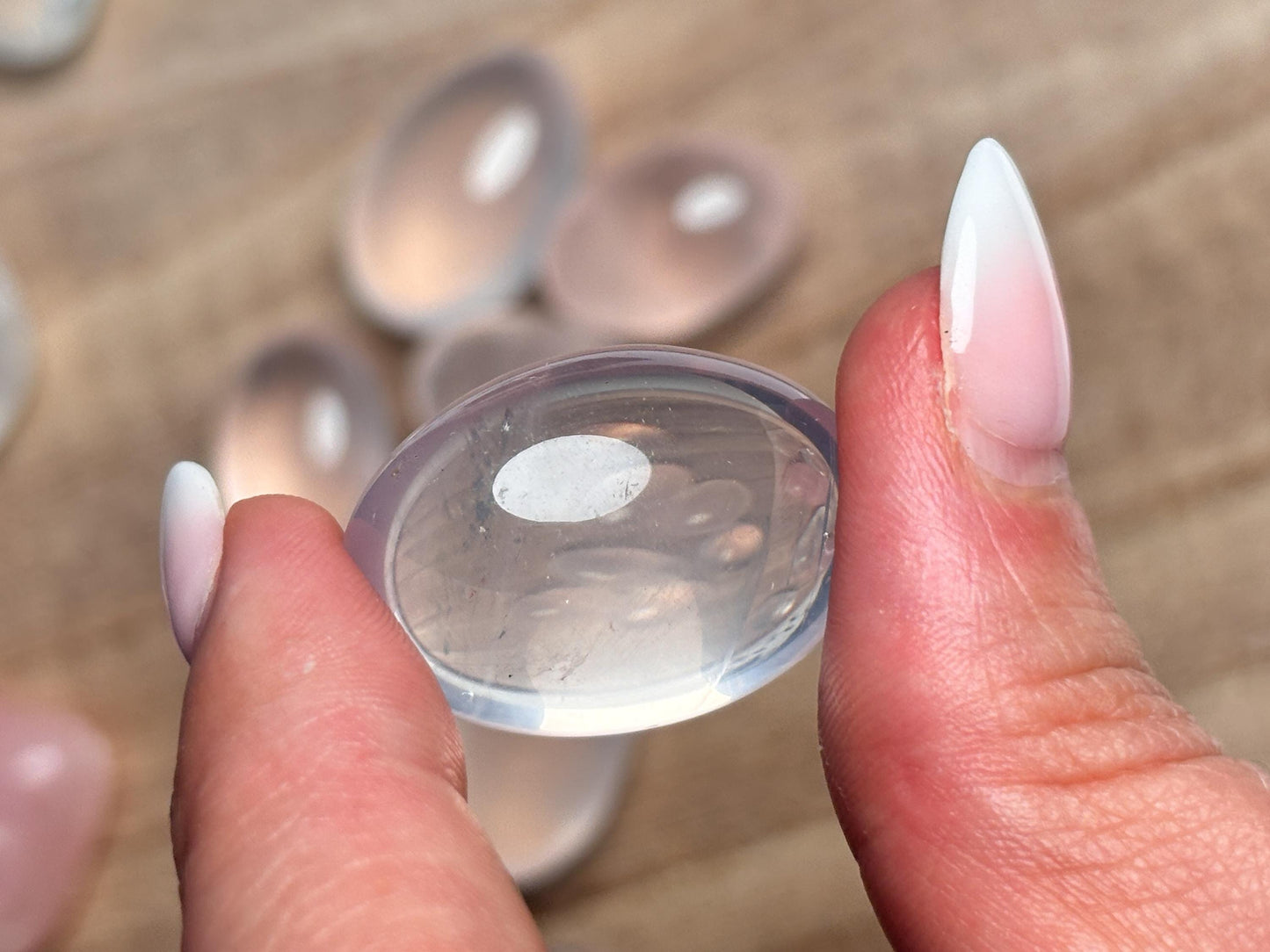 Premium Transparent Rose Quartz Tumbled Stones – Gemstone for Healing and Love – Crystal Clear, Glittering Rose Quartz Stones