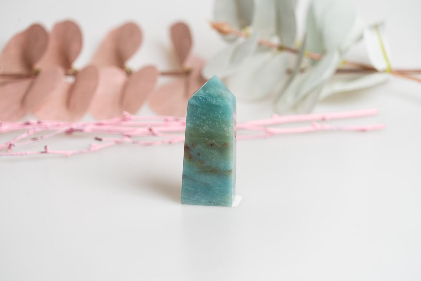Caribbean Calcite Tower - Colors of the Sea, Calming, Unique - Perfect for Meditation & Decor