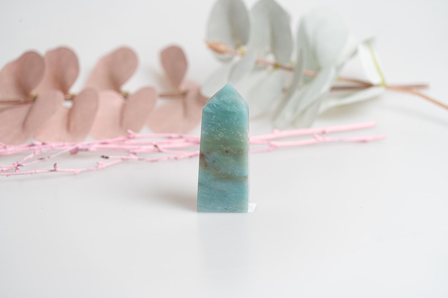 Caribbean Calcite Tower - Colors of the Sea, Calming, Unique - Perfect for Meditation & Decor