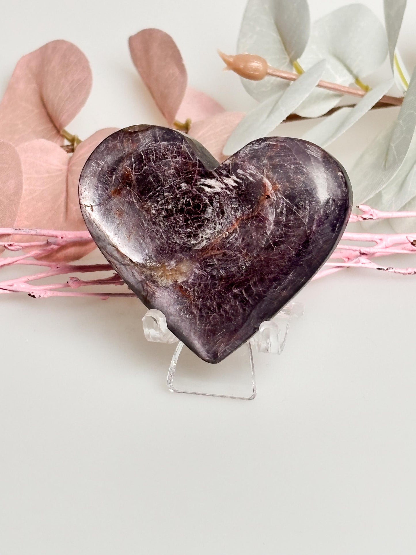 lila Mica Herz, funkelnder Glimmer für atemberaubende Deko. Perfekt als Geschenk & Hingucker