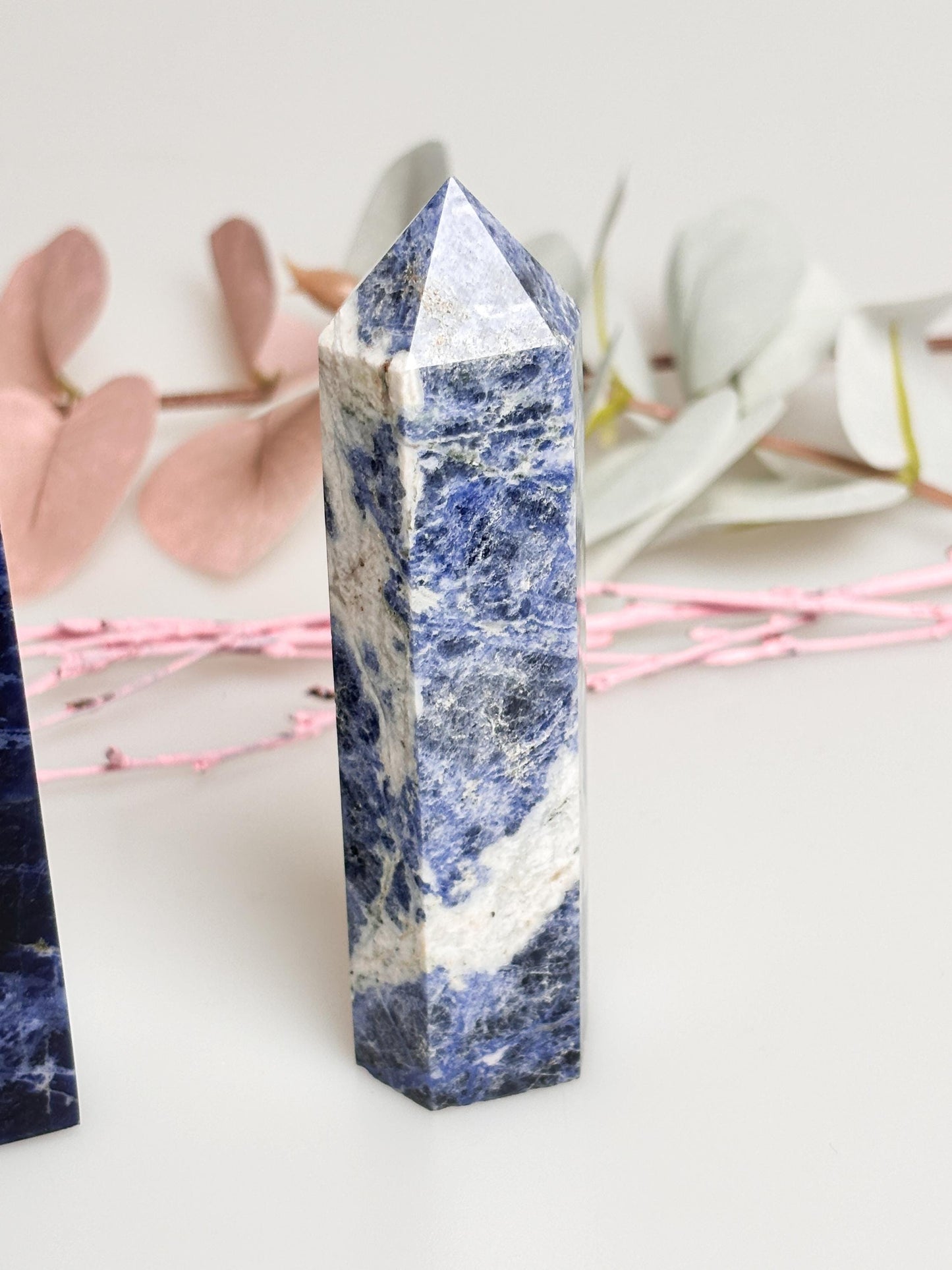 Various Sodalite Towers – Gemstone Towers for Meditation, Healing & Decoration – 100% Natural Sodalite Crystals