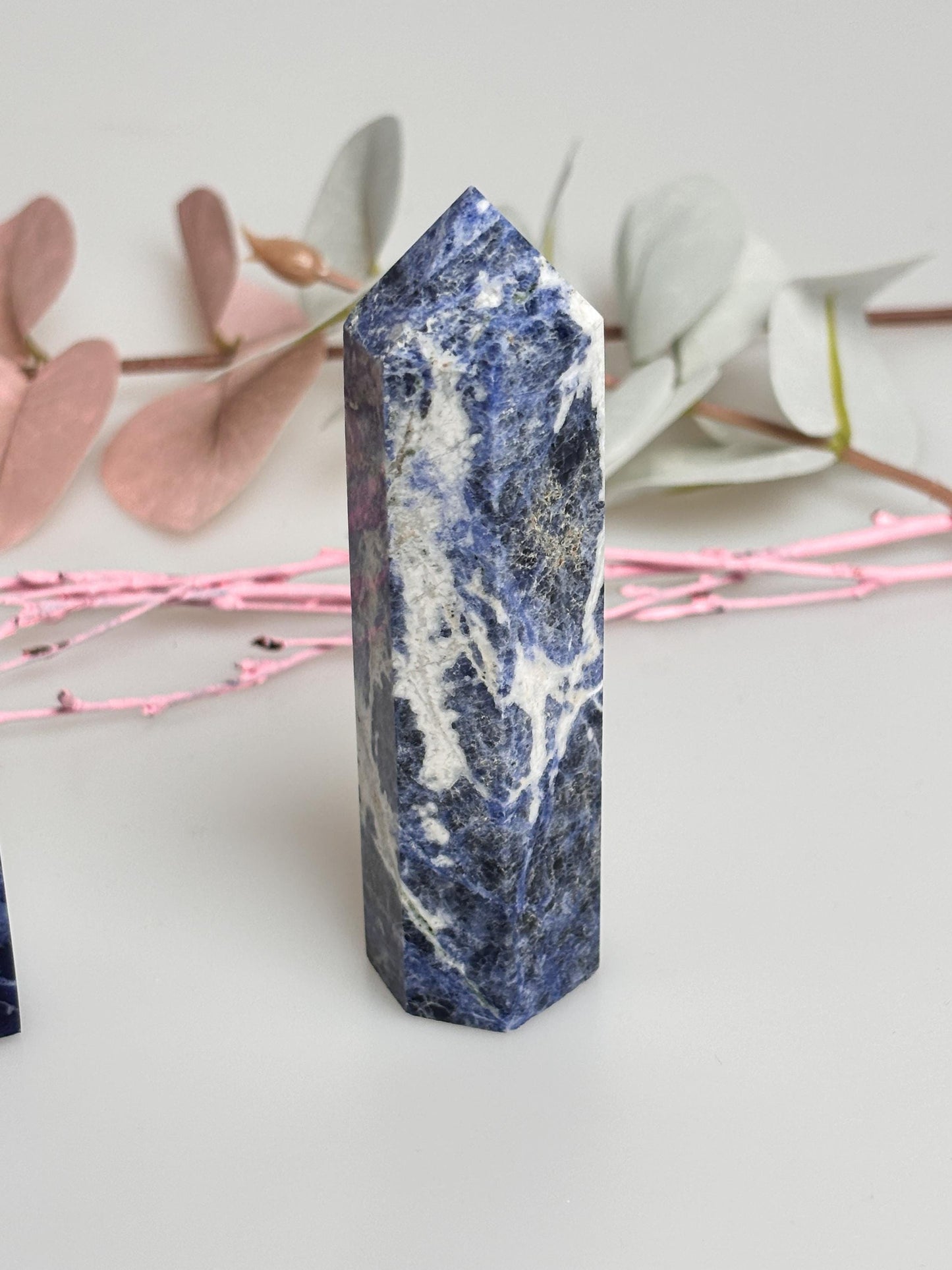 Various Sodalite Towers – Gemstone Towers for Meditation, Healing & Decoration – 100% Natural Sodalite Crystals