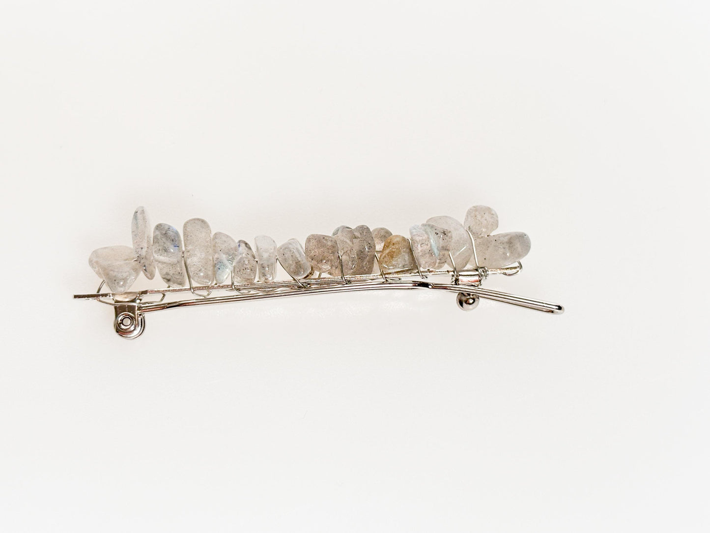 Delicate boho-style hair clips with various crystals - elegant accents for your look and spiritual energy for every day.