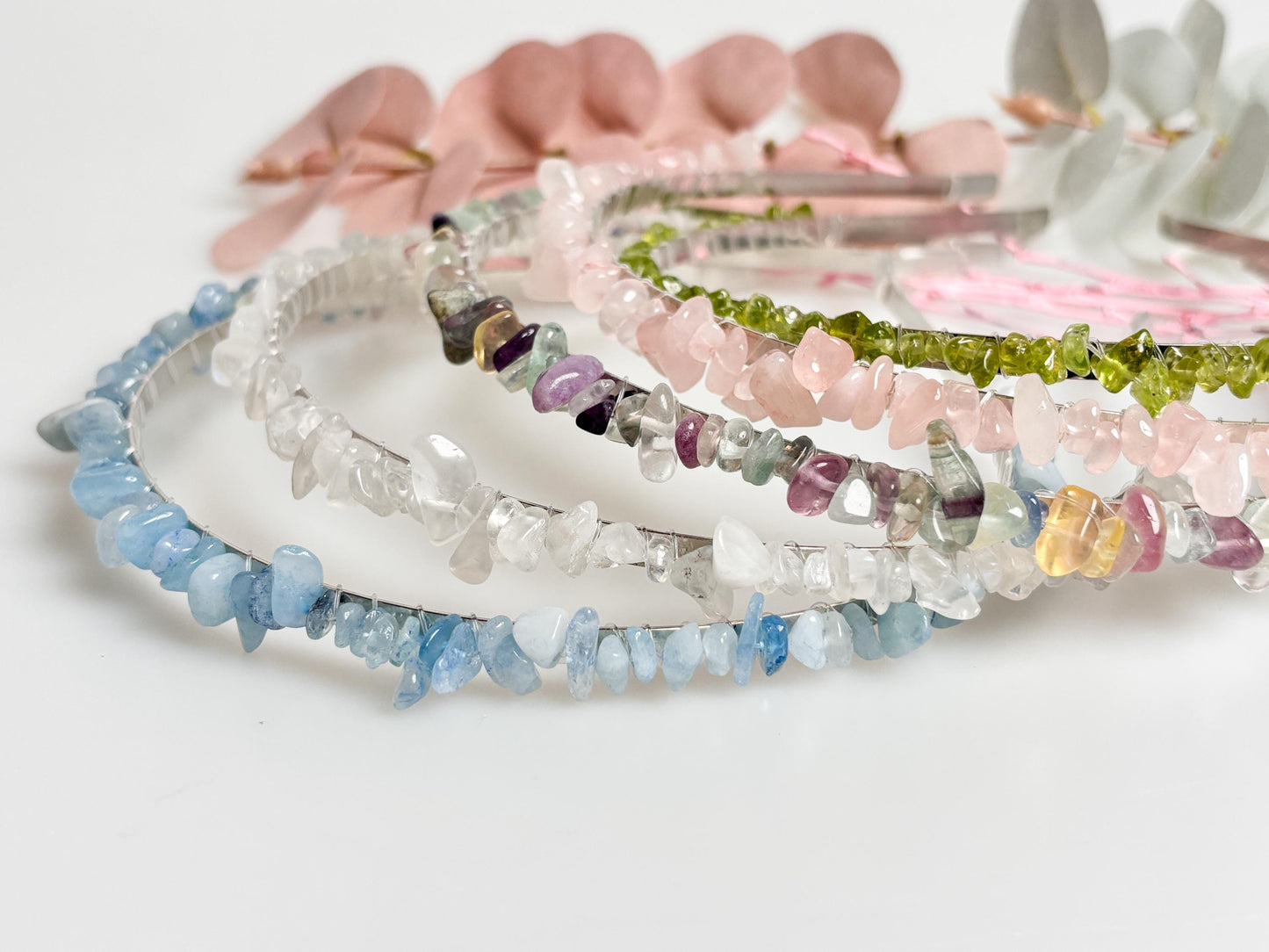 Boho style silver headband with sparkling crystals – elegant headpiece for special occasions and festivals
