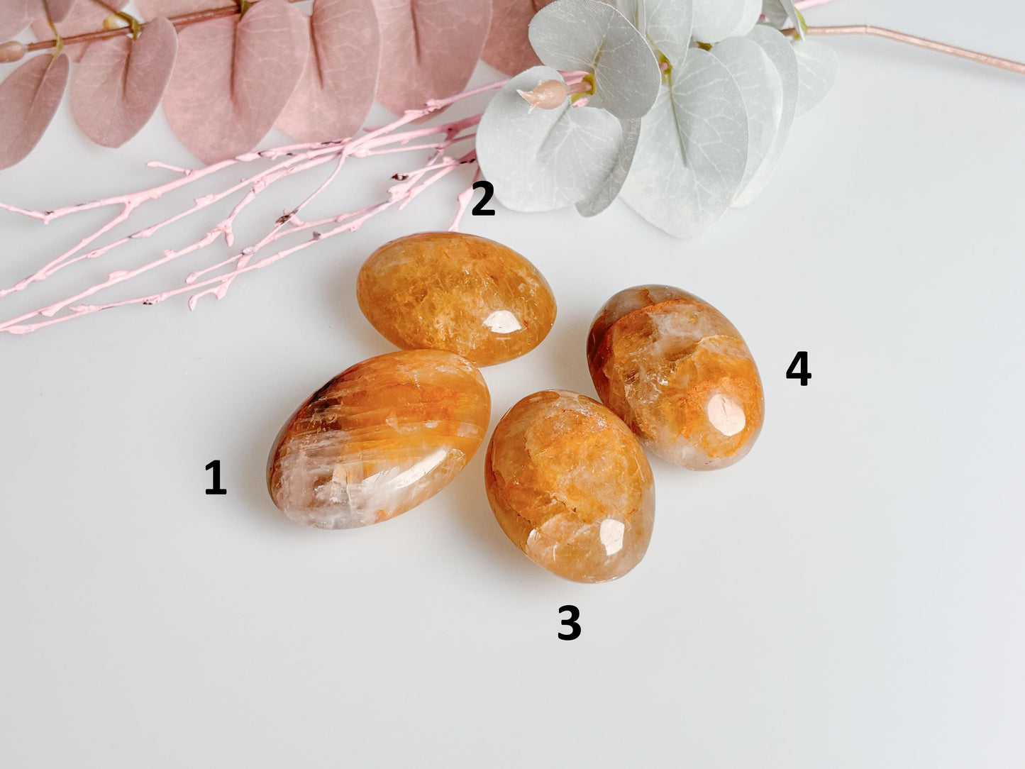 Golden Healer Palmstone, Healing Stone in Various Sizes, Handmade Crystal for Meditation and Energy Work