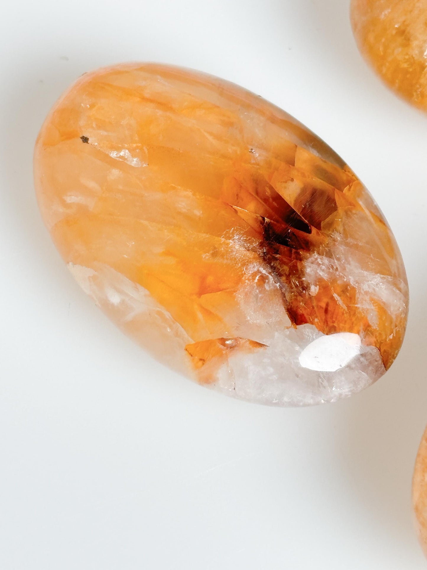 Golden Healer Palmstone, Healing Stone in Various Sizes, Handmade Crystal for Meditation and Energy Work