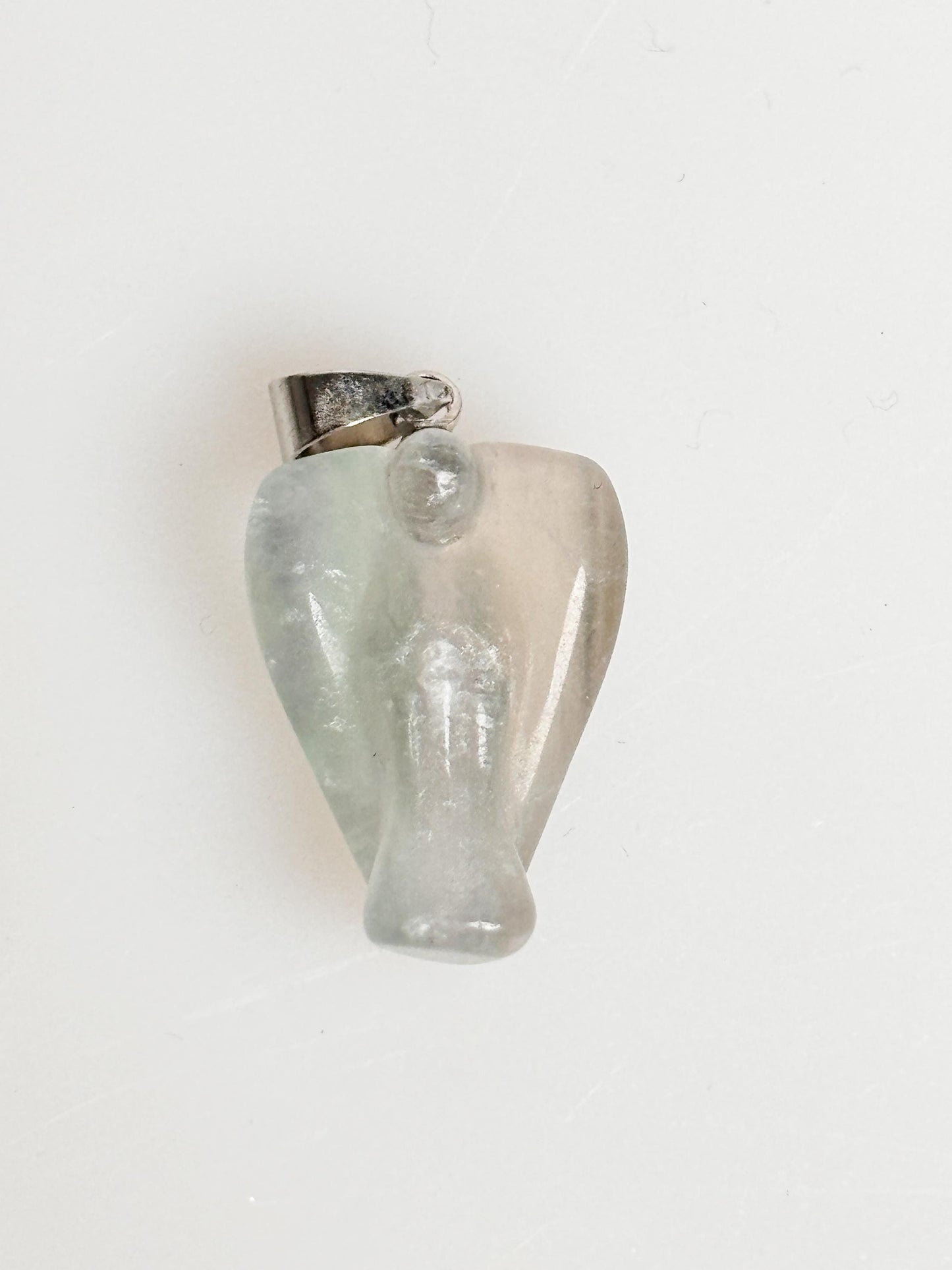 Fluorite Angel Pendant – Protection & Harmony | Healing Stone Pendant Made of Natural Stone | Spiritual Jewelry