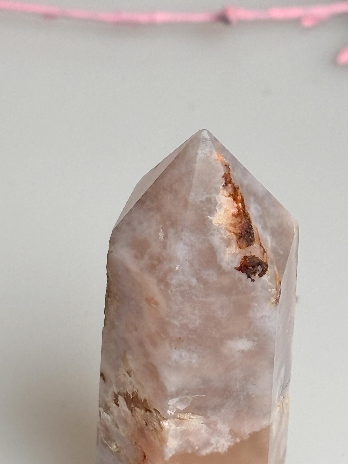 Flower Agate Tower 5x1.7cm | Beautiful crystal with natural floral pattern