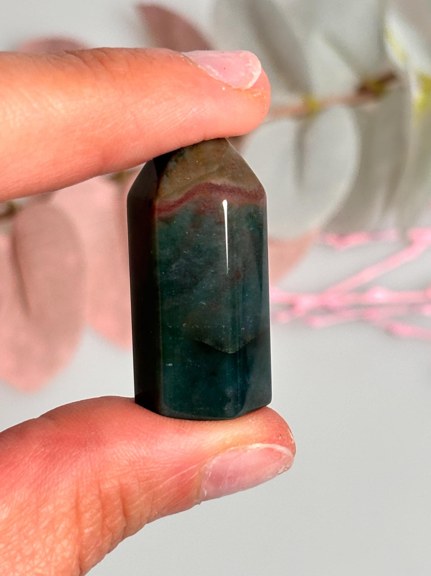Small Ocean Jasper Tower, 3.5cmx1.5cm - Gemstone Tower with Natural Beauty