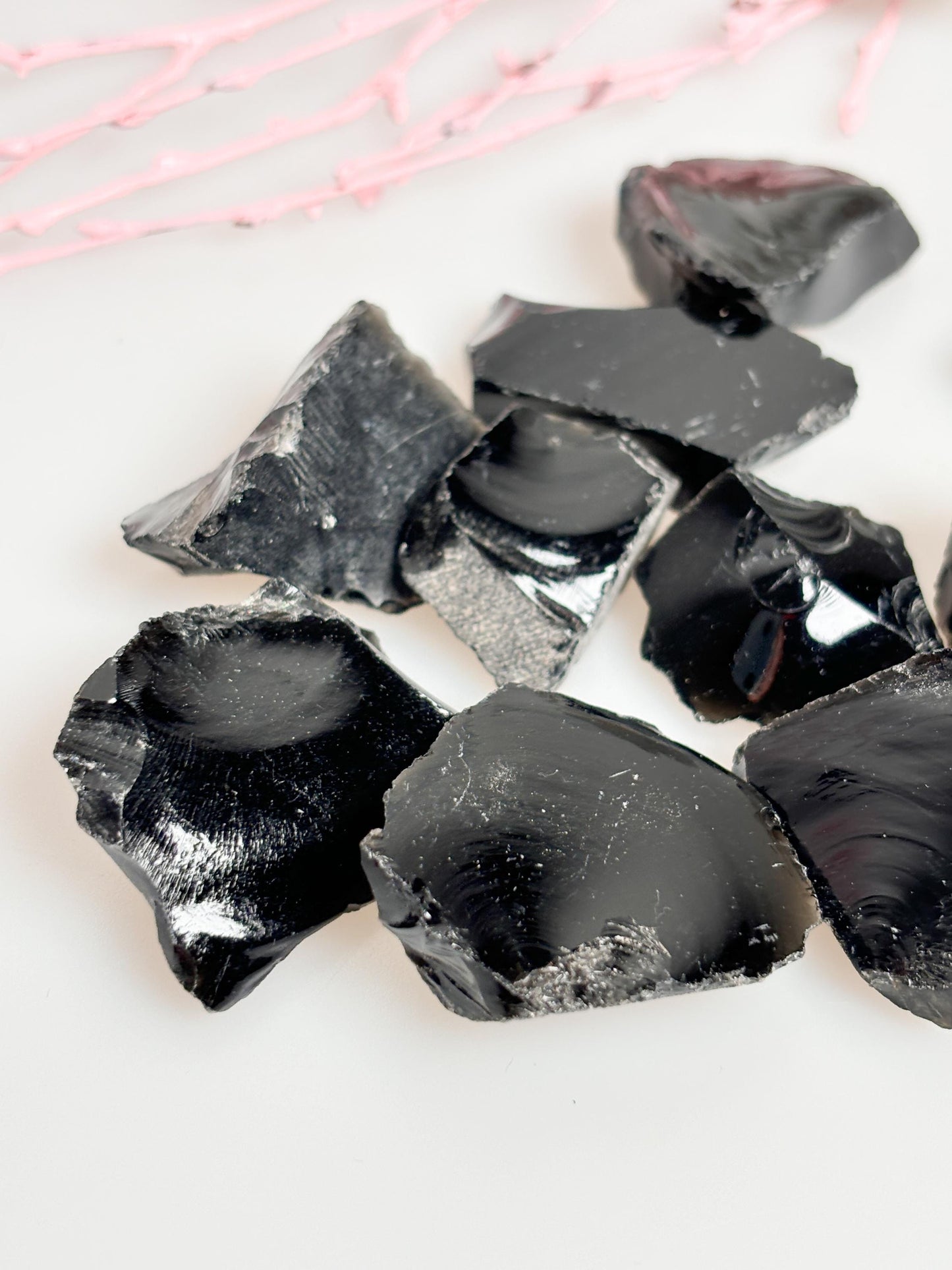 Black Obsidian Rough Stone | Natural Protective Stone | Powerful Healing Stone for Energy Work & Meditation