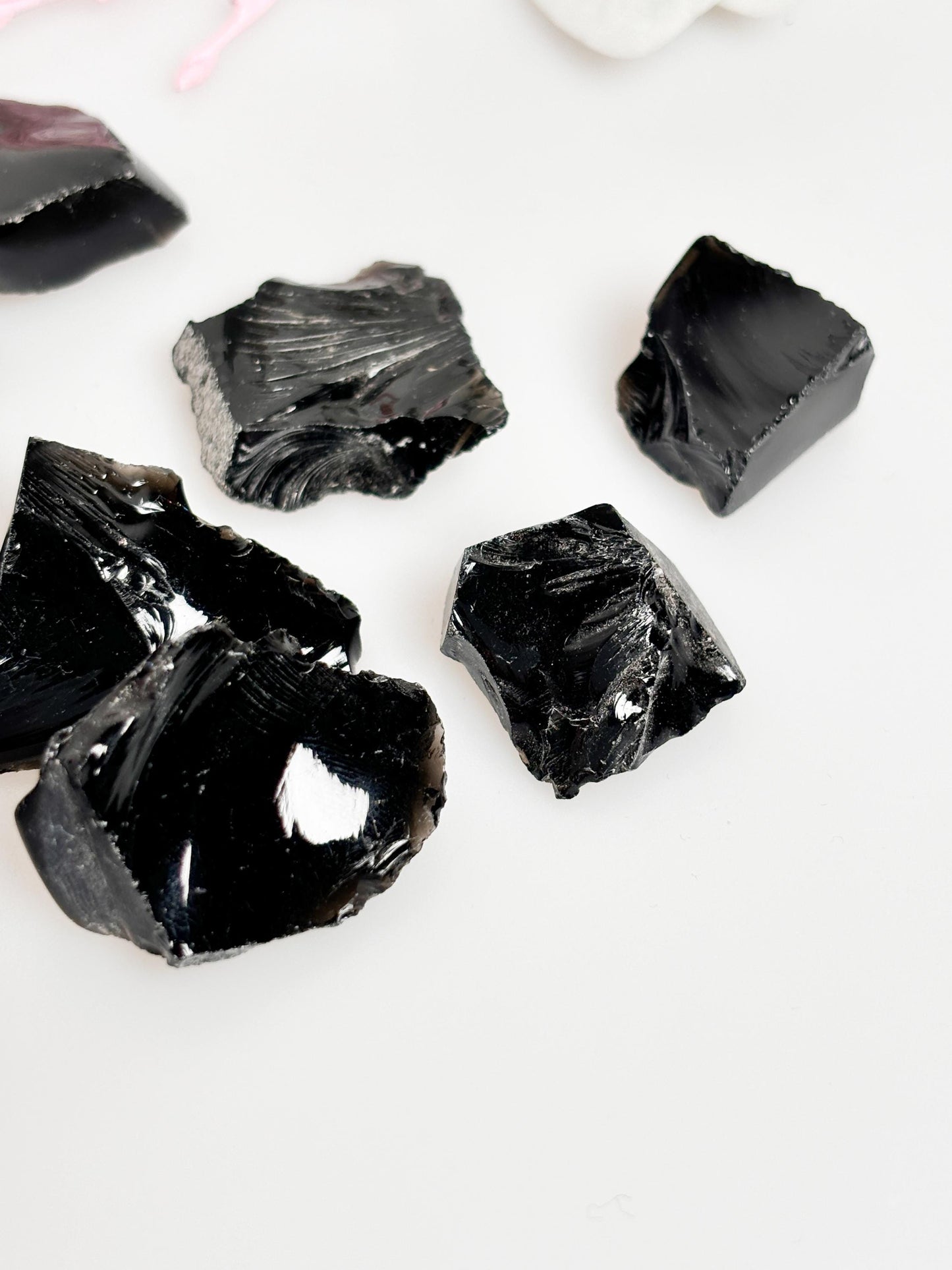 Black Obsidian Rough Stone | Natural Protective Stone | Powerful Healing Stone for Energy Work & Meditation