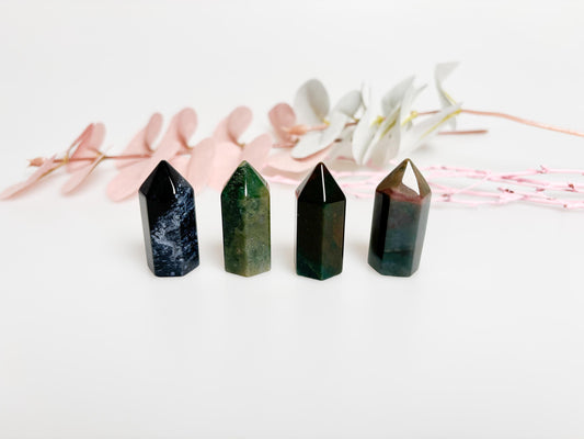 Small Ocean Jasper Tower, 3.5cmx1.5cm - Gemstone Tower with Natural Beauty