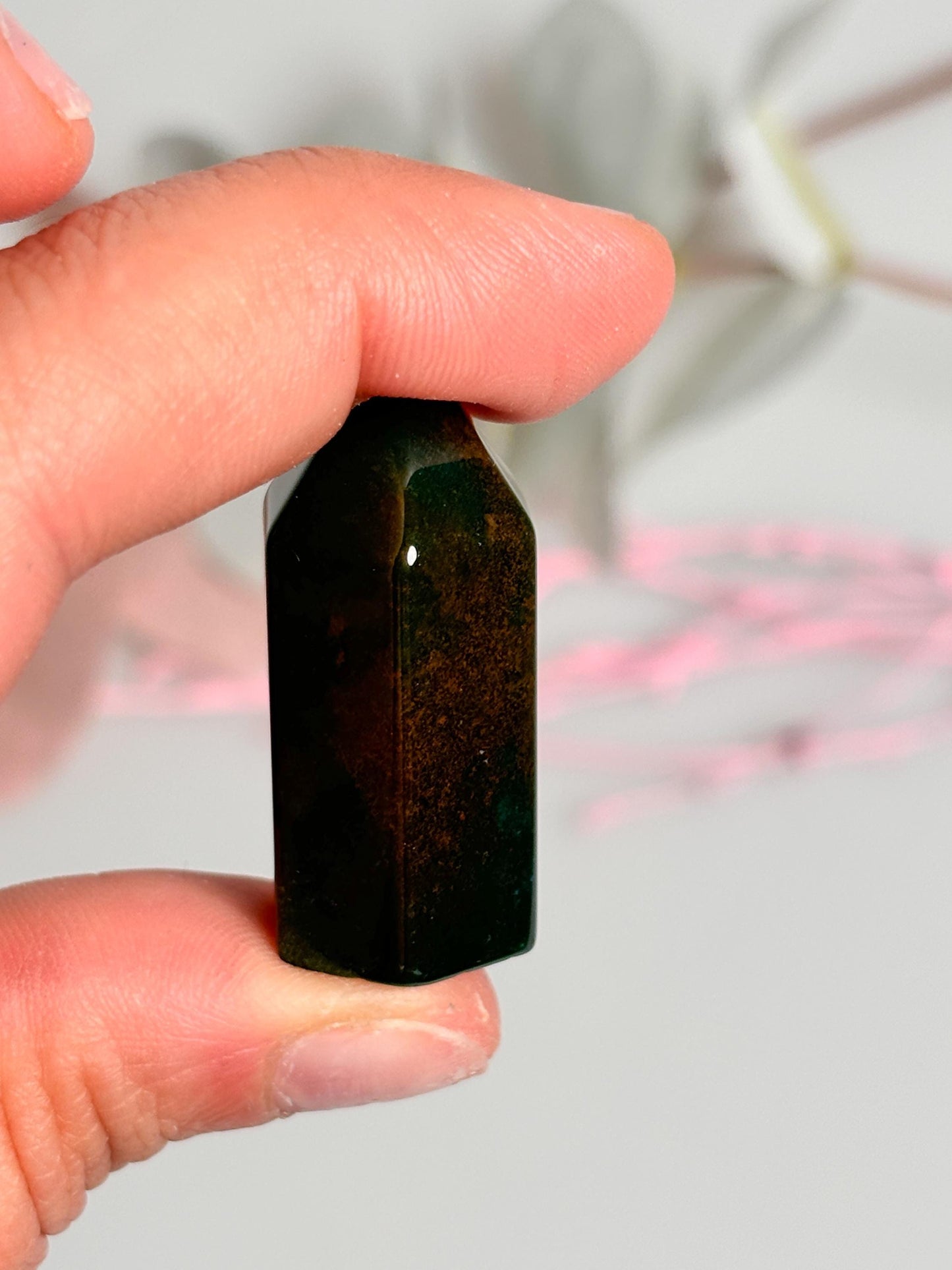 Small Ocean Jasper Tower, 3.5cmx1.5cm - Gemstone Tower with Natural Beauty