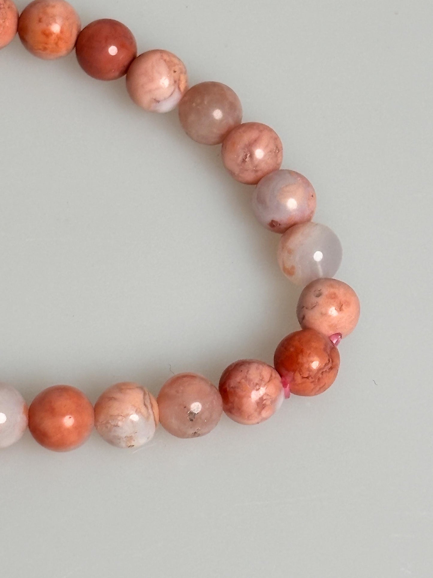 Candy Cotton Perlenarmband 6mm, Elastisch, Pastellfarbenes Armband