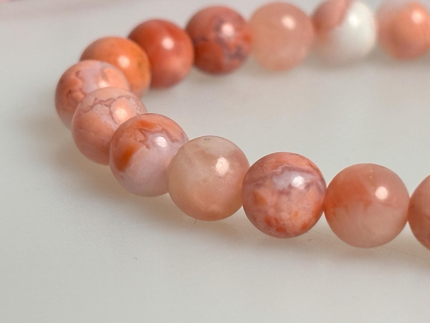 Candy Cotton Perlenarmband 6mm, Elastisch, Pastellfarbenes Armband