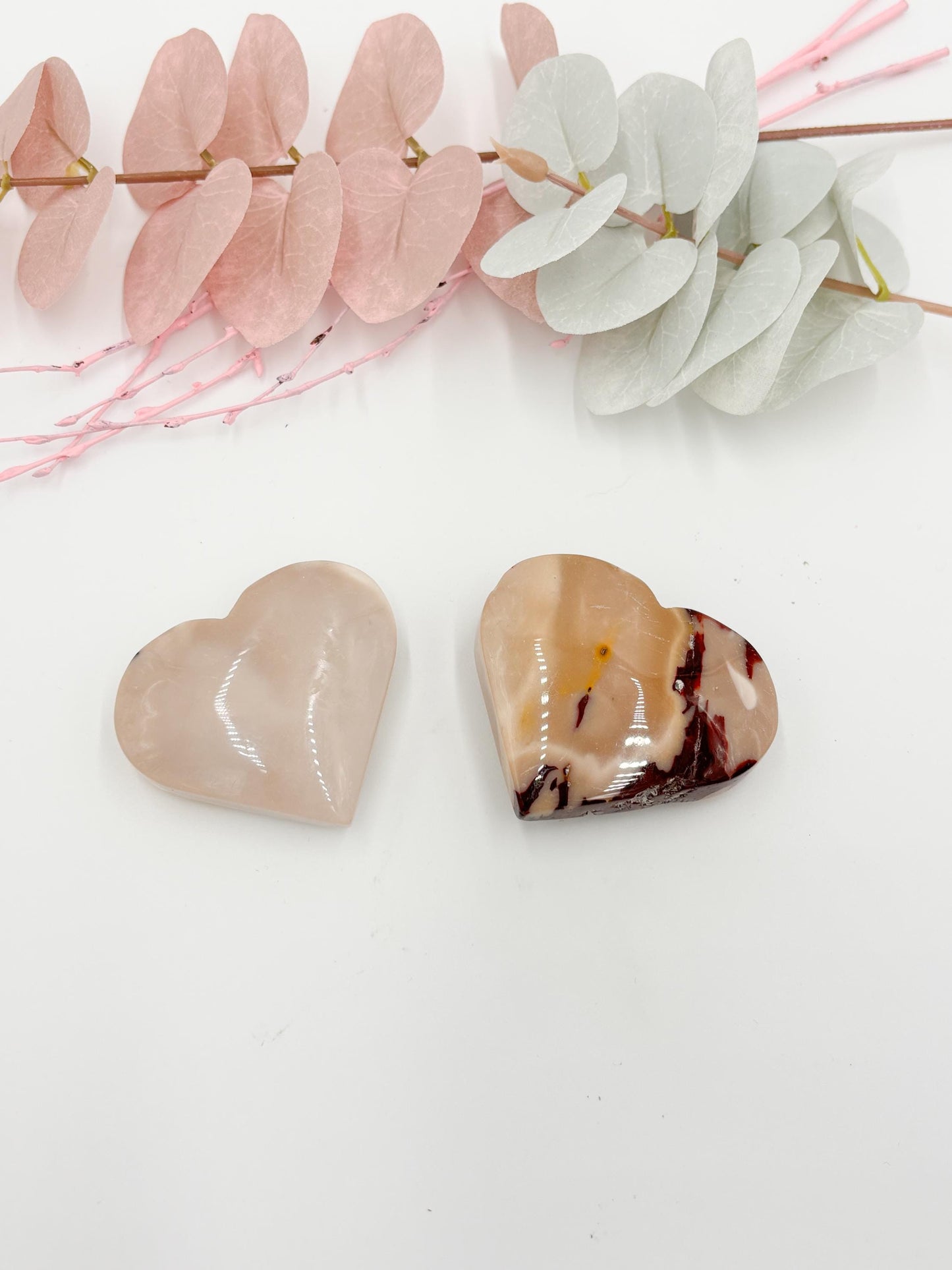 Mookaite Deko Herz Einzigartige Farbvariationen, Natürliches Design, Unikat aus Australien, Kristall Dekoration