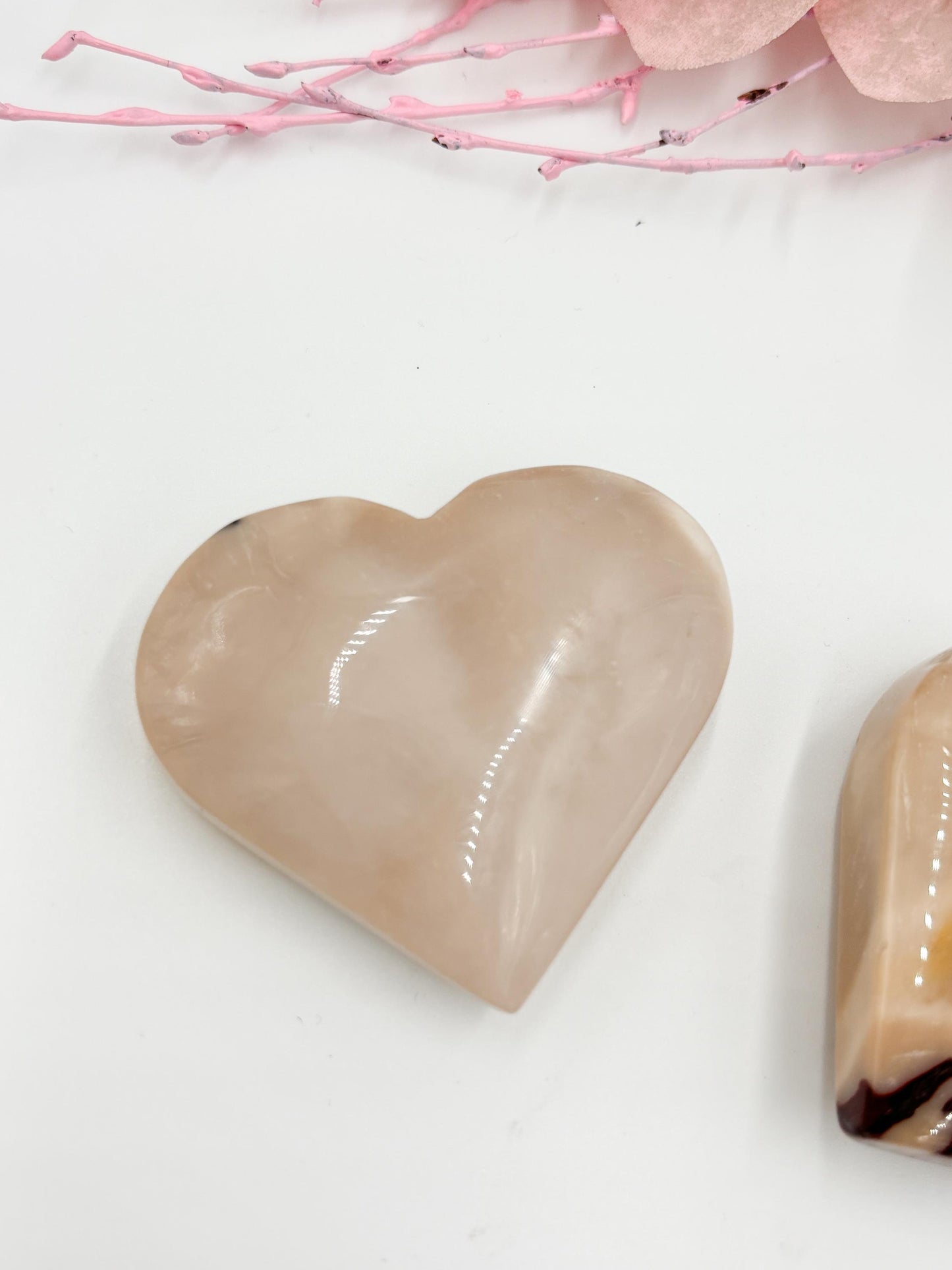 Mookaite Deko Herz Einzigartige Farbvariationen, Natürliches Design, Unikat aus Australien, Kristall Dekoration