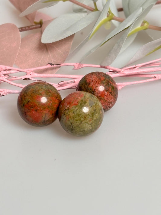 Unakite Mini Kugeln /Kristall Kugeln für Energie, Harmonie und Heilung