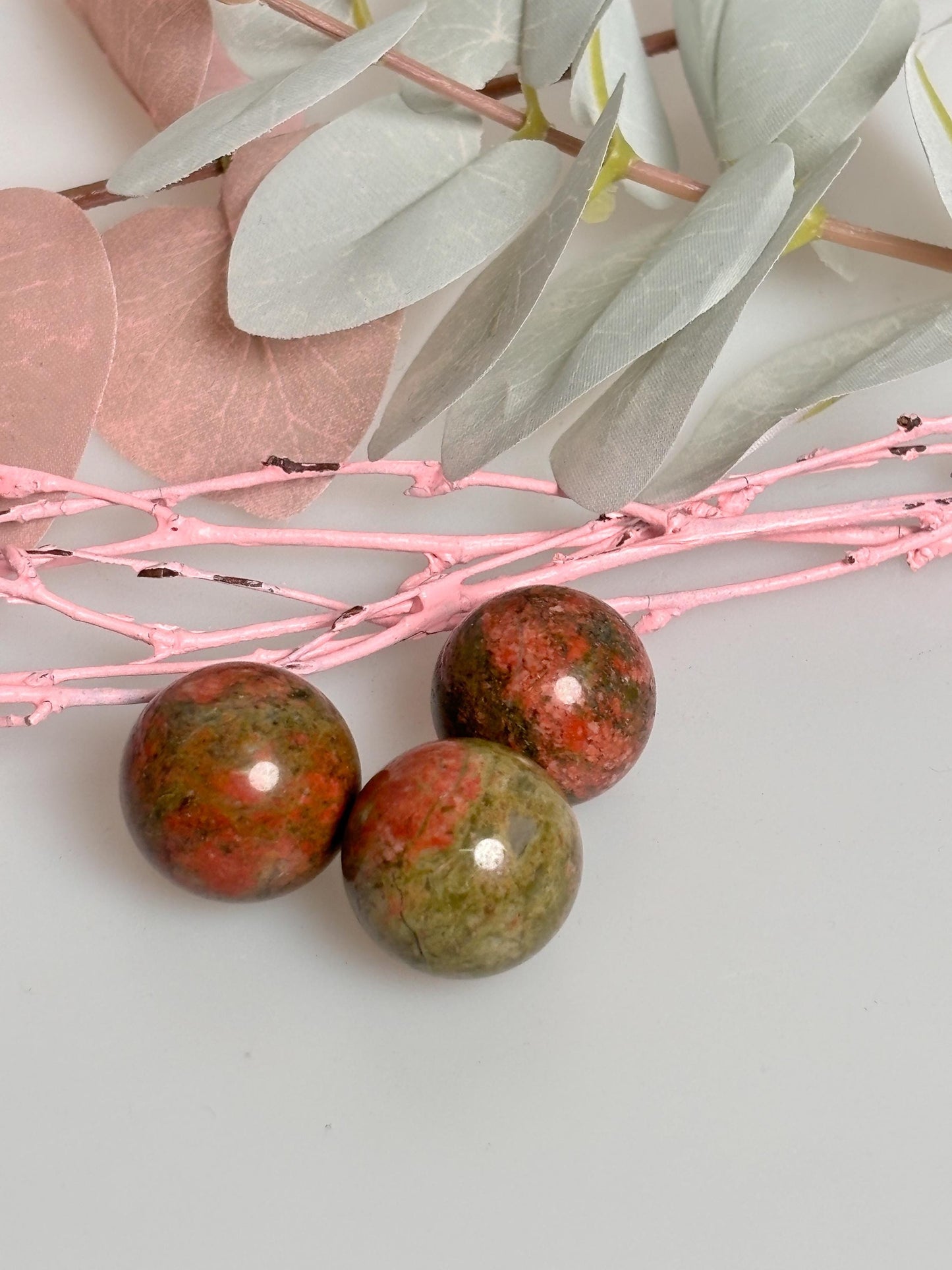 Unakite Mini Kugeln /Kristall Kugeln für Energie, Harmonie und Heilung