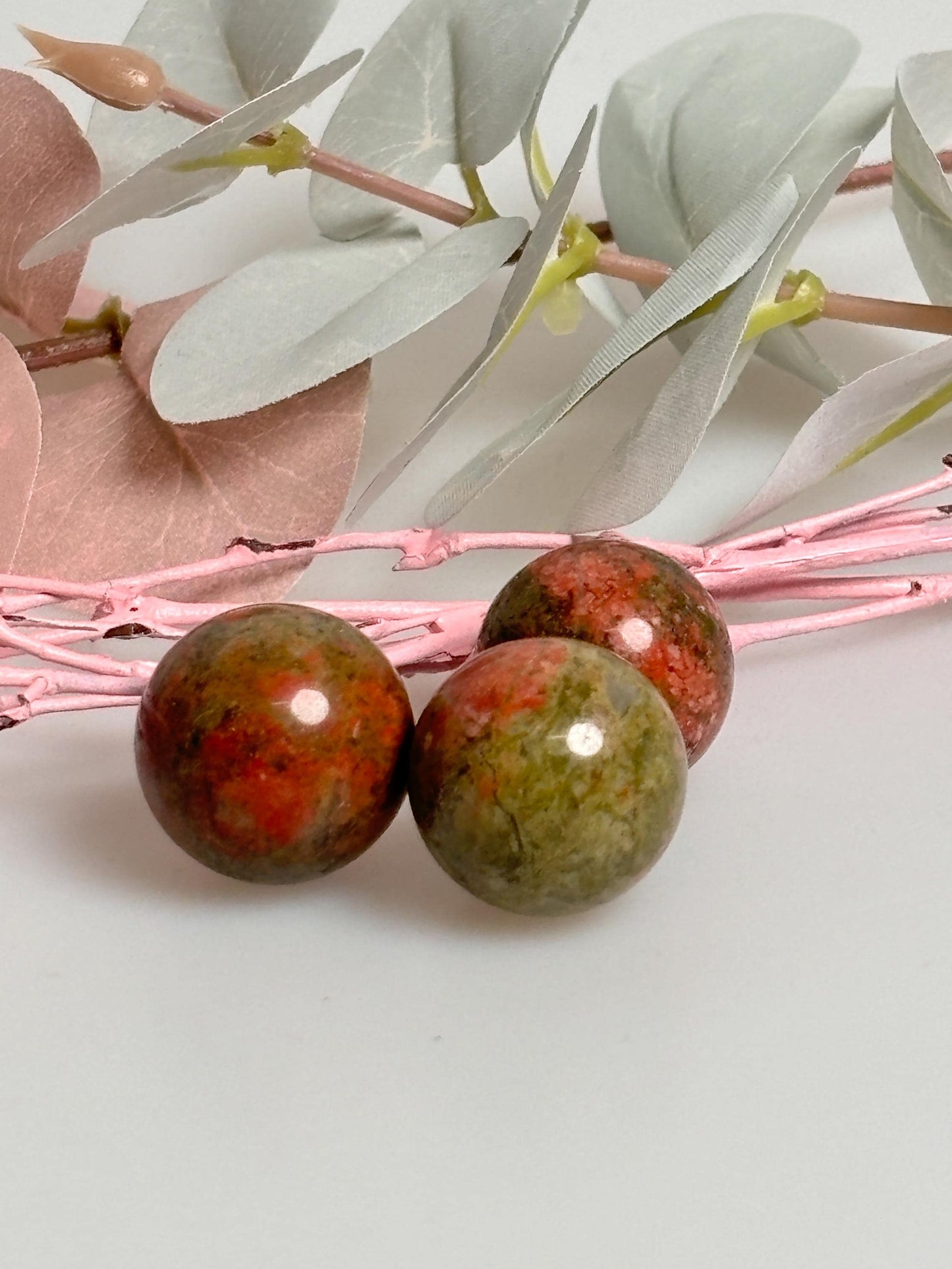 Unakite Mini Kugeln /Kristall Kugeln für Energie, Harmonie und Heilung