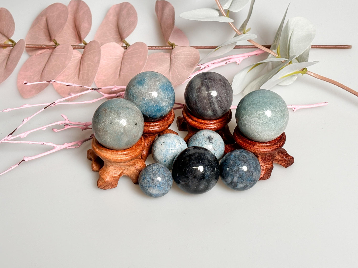 Troilite Minikugeln Verschiedene Größen, Seltene Edelsteine für Schmuck & Sammler