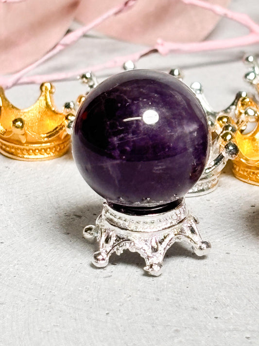 Mini Traumamethyst Kugeln ca. 1,8 cm  Kristallkugeln für Meditation und Dekoration