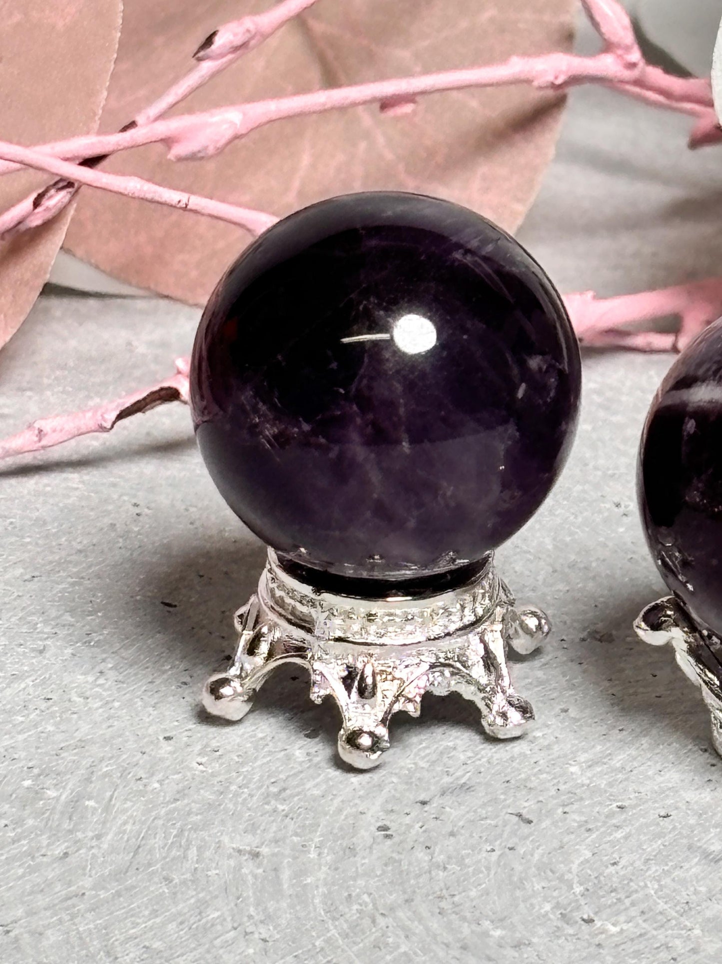 Mini Traumamethyst Kugeln ca. 1,8 cm Kristallkugeln für Meditation und Dekoration