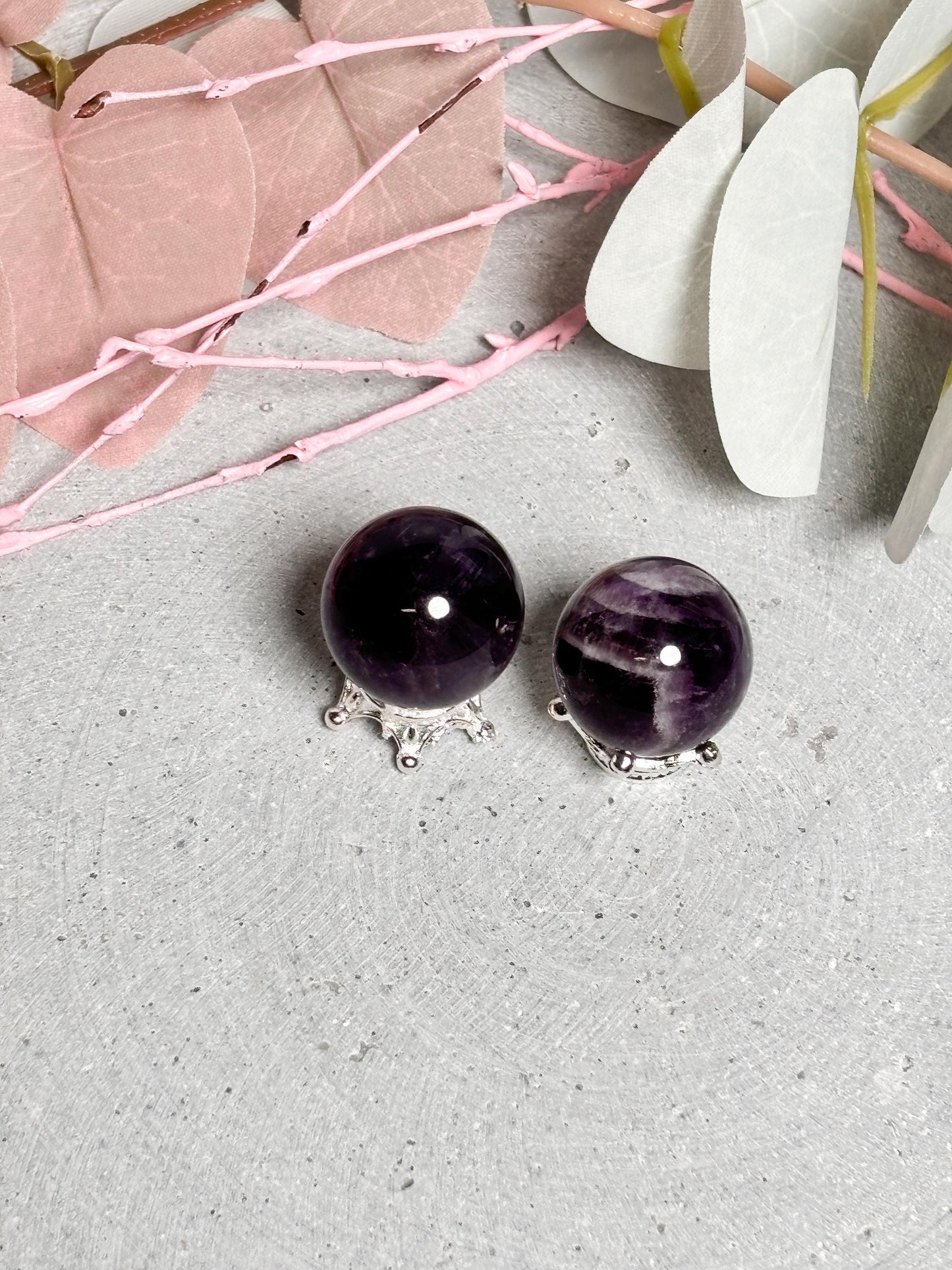 Mini Traumamethyst Kugeln ca. 1,8 cm Kristallkugeln für Meditation und Dekoration