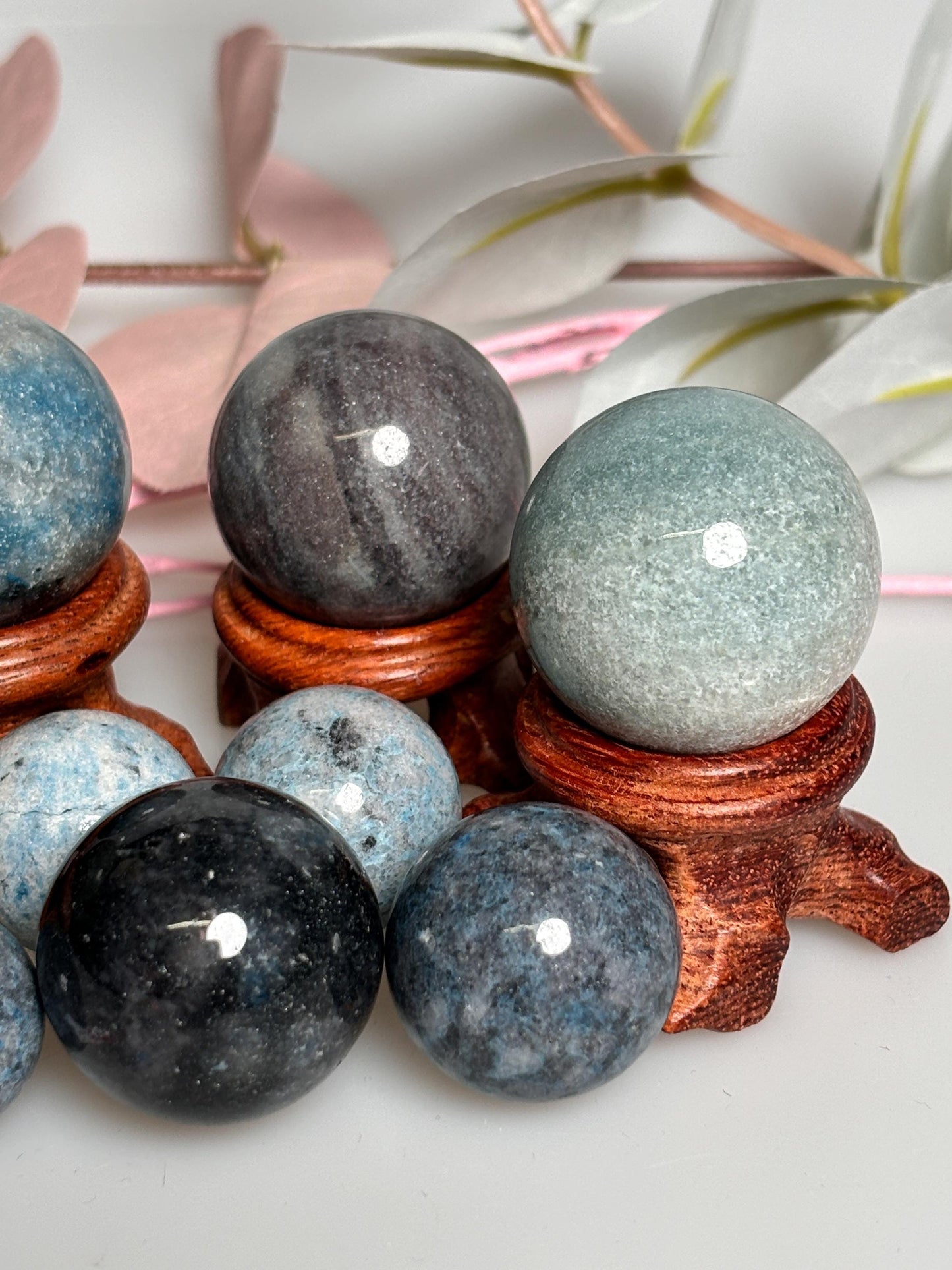 Troilite Minikugeln Verschiedene Größen, Seltene Edelsteine für Schmuck & Sammler
