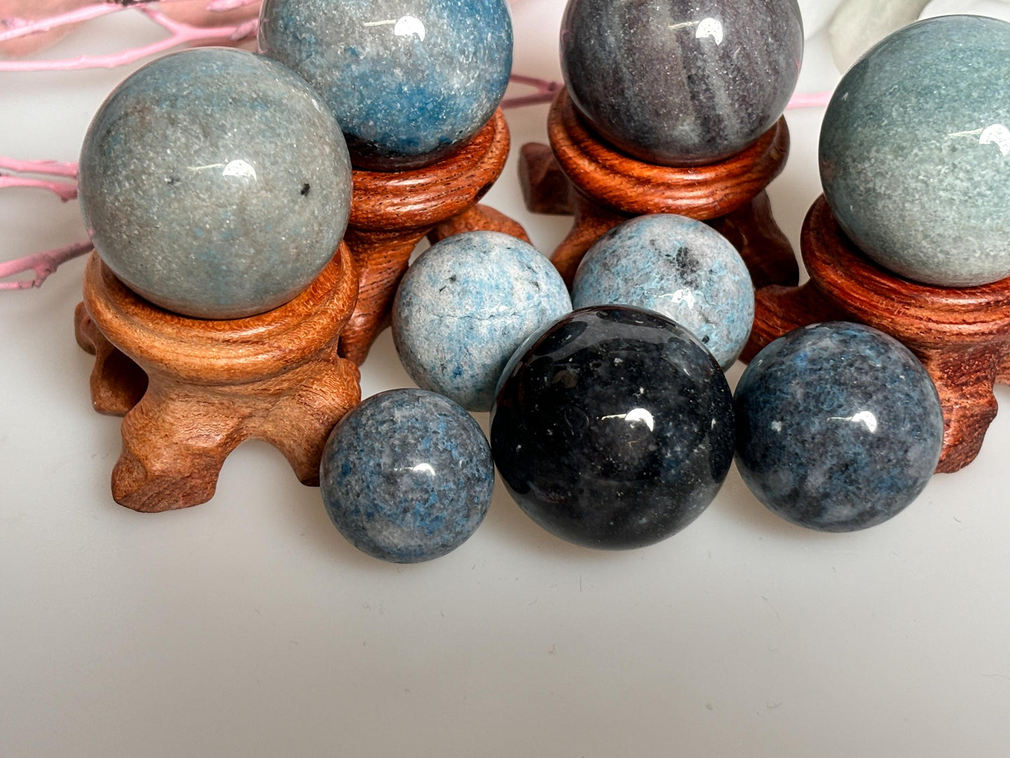 Troilite Minikugeln Verschiedene Größen, Seltene Edelsteine für Schmuck & Sammler