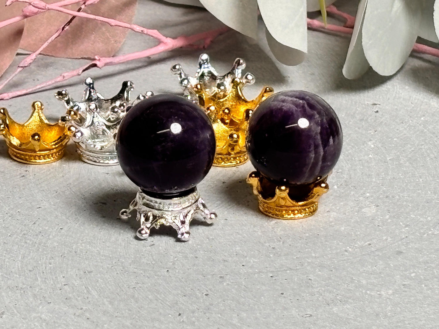 Mini Traumamethyst Kugeln ca. 1,8 cm Kristallkugeln für Meditation und Dekoration