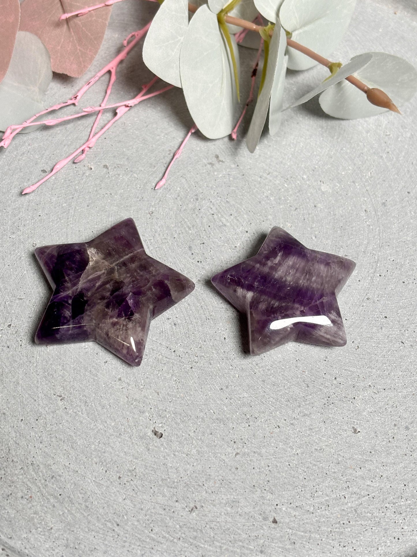Amethyst Dekostern ca. 4cm, edler Kristall für Dekoration und spirituelle Energie