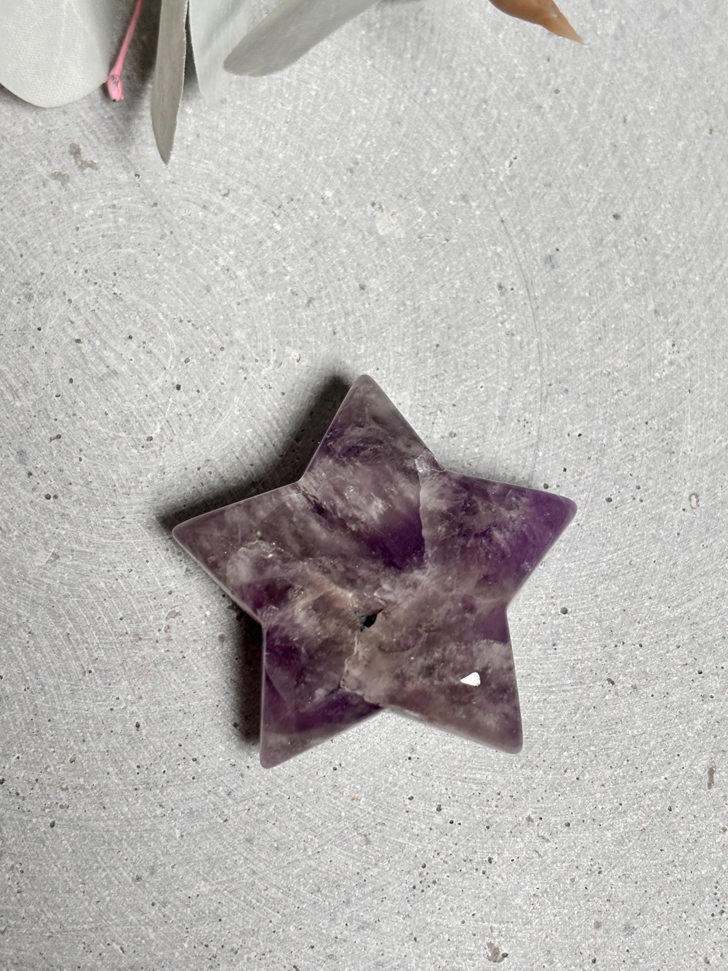Amethyst Dekostern ca. 4cm, edler Kristall für Dekoration und spirituelle Energie