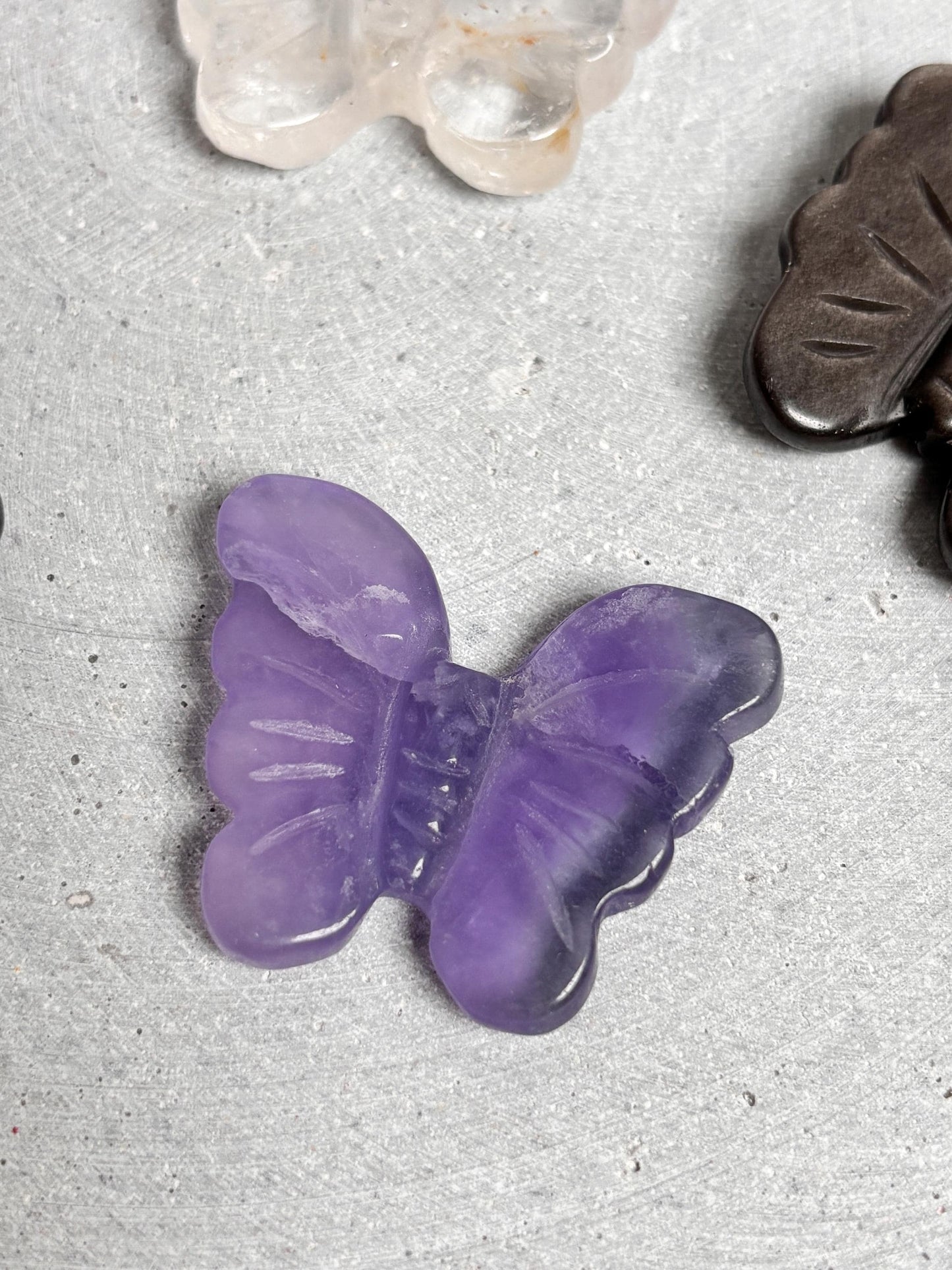 Deko Schmetterling aus Kristall Edelstein Figur, Geschenk & Dekoration (ca. 3x4 cm)
