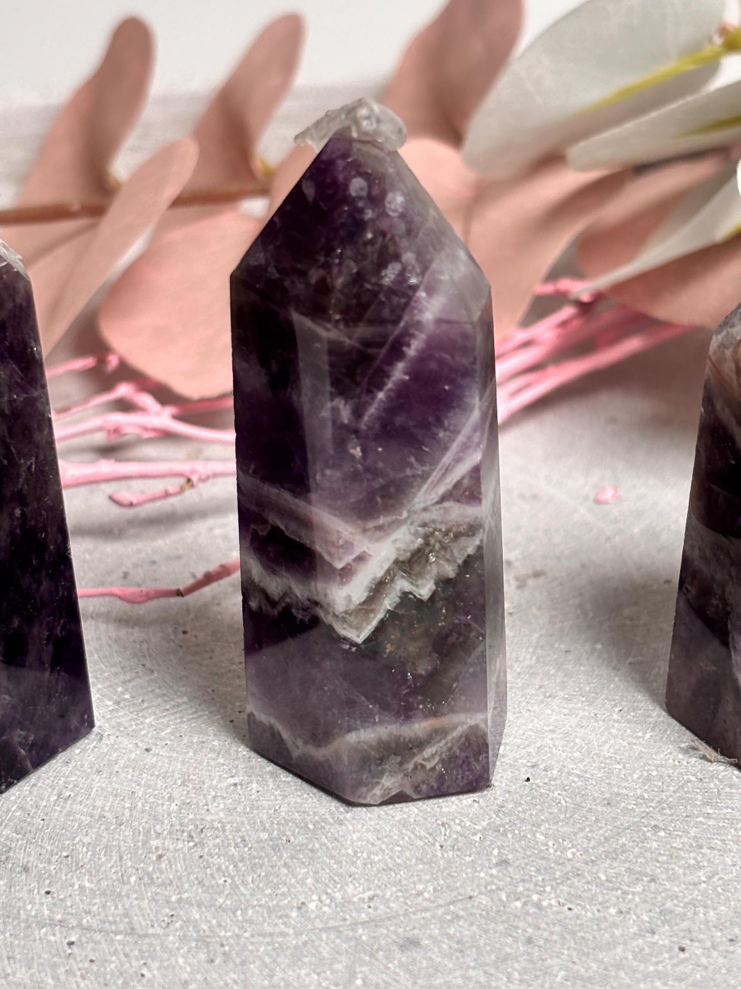 Kleine Traumamethyst Türme Deko-Kristalle & Geschenkidee für Energiearbeit