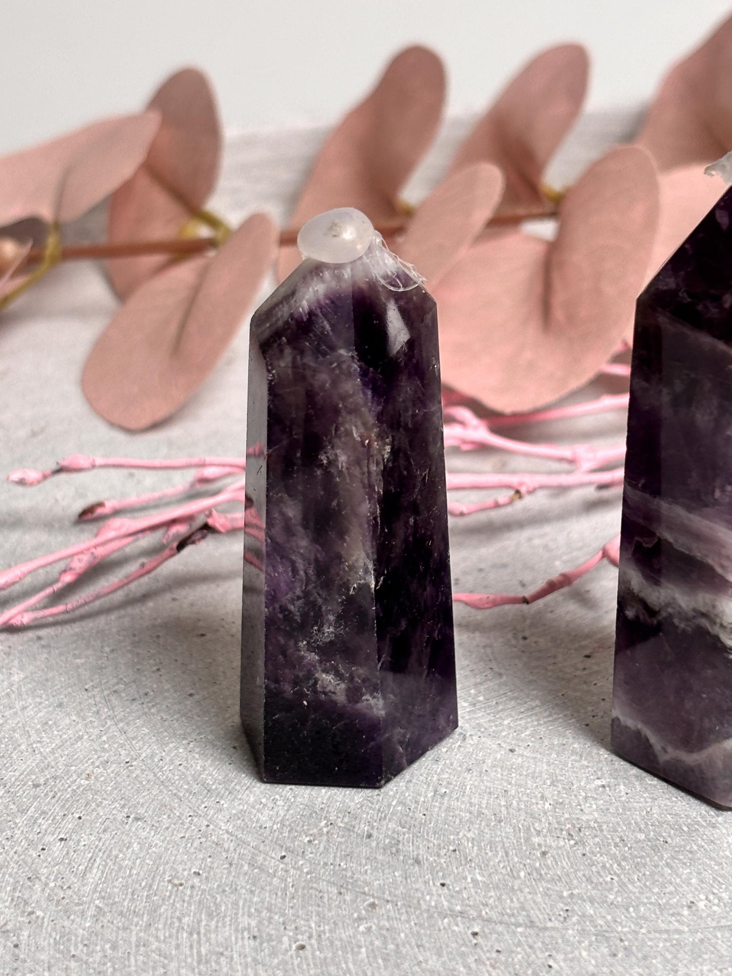 Kleine Traumamethyst Türme Deko-Kristalle & Geschenkidee für Energiearbeit
