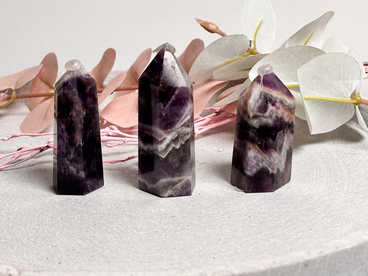 Kleine Traumamethyst Türme Deko-Kristalle & Geschenkidee für Energiearbeit